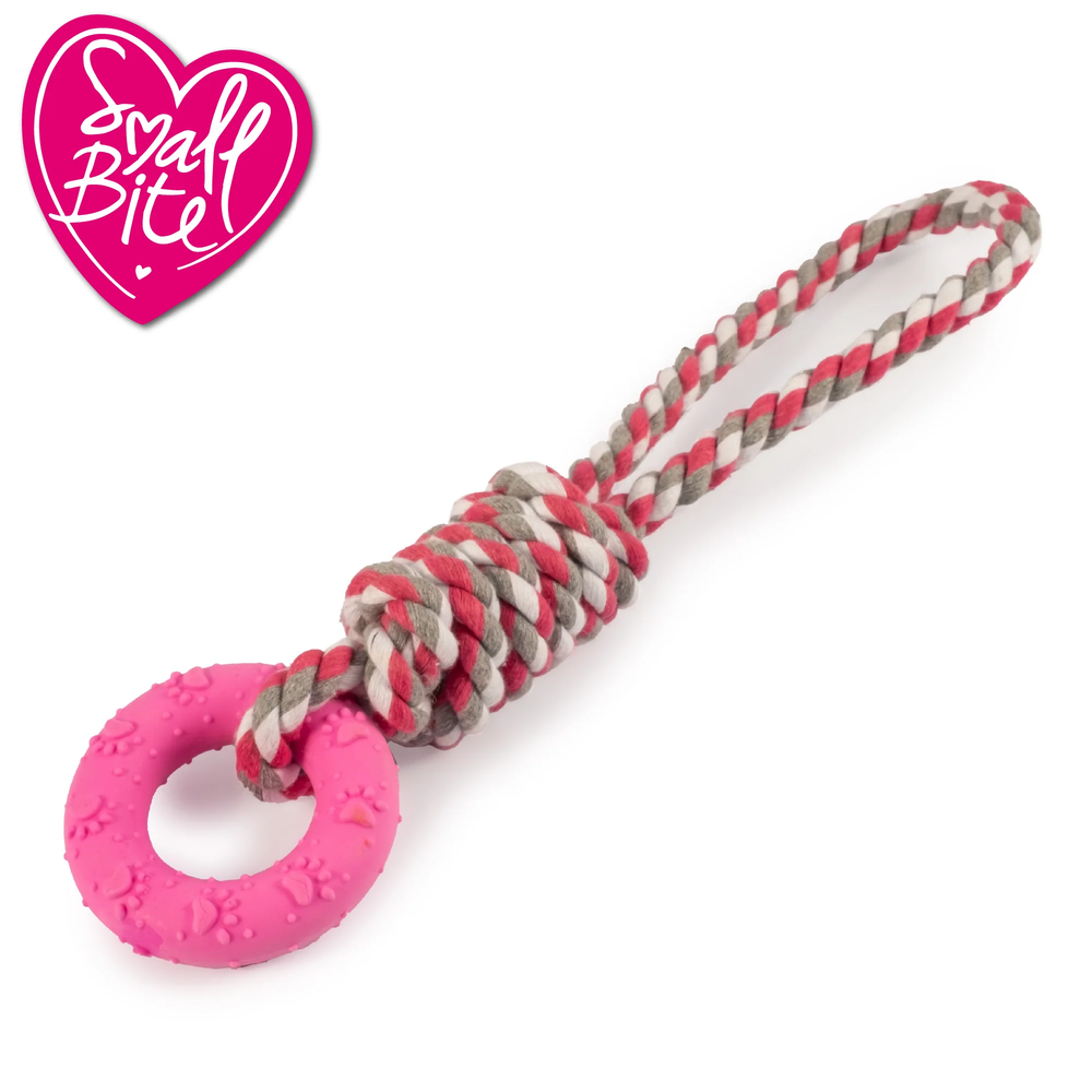 Small Bite Rope & Rings Pink