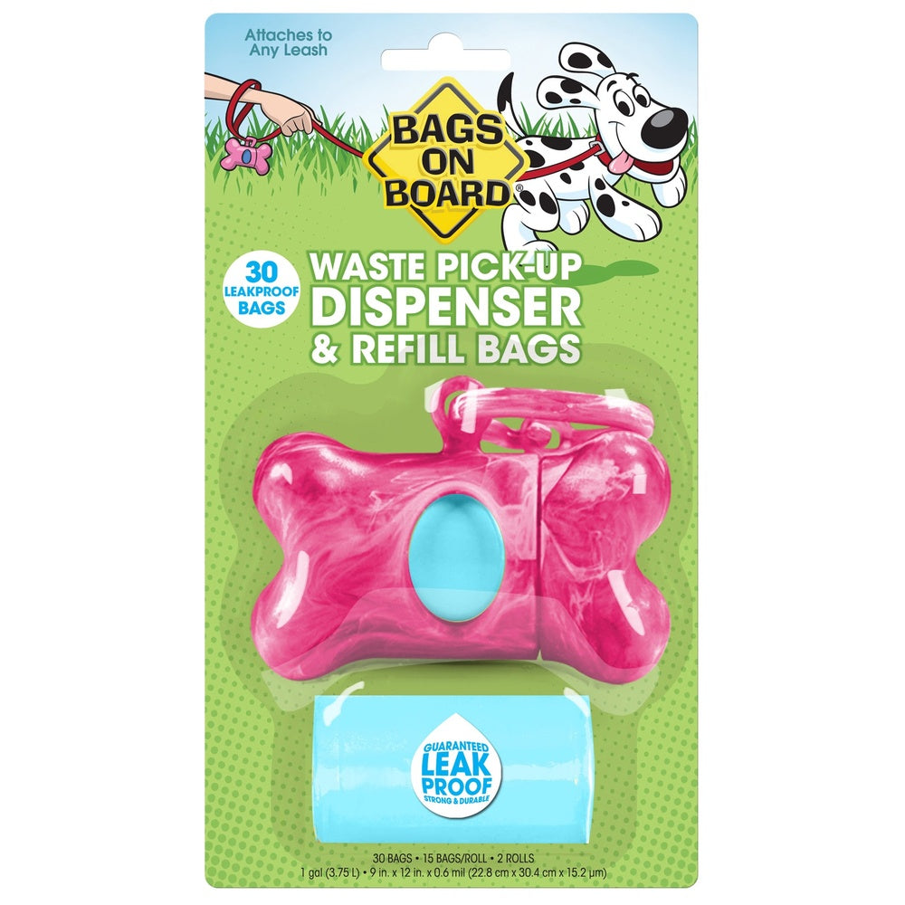 Pink Marble Bone Dispenser