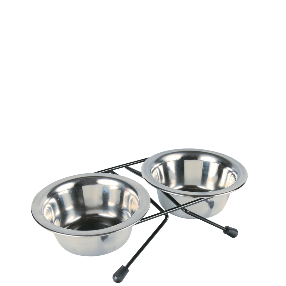 Stálskálasett á standi 2 × 900ml / 16 cm