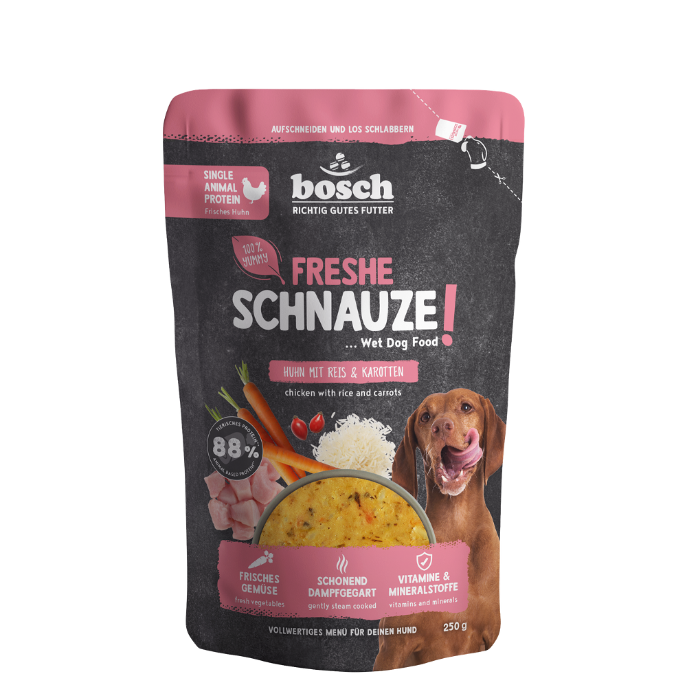 Freshe Schnauze - Chicken with rice & carrots 250g