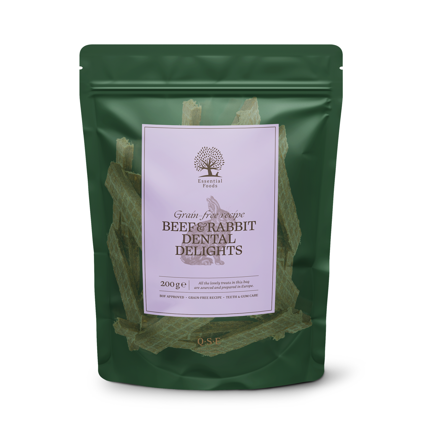 Dental Delights Beef and Rabbit stangir 200g