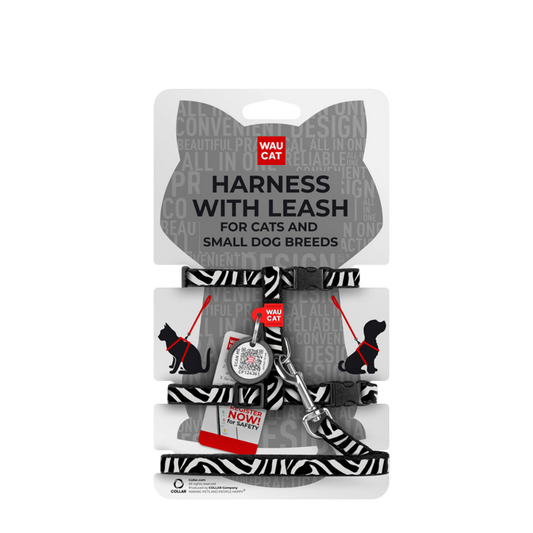 Cat Harness Zebra