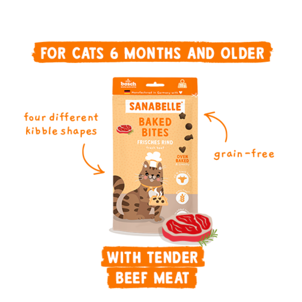 Sanabelle Baked Bites fresh beef 55g