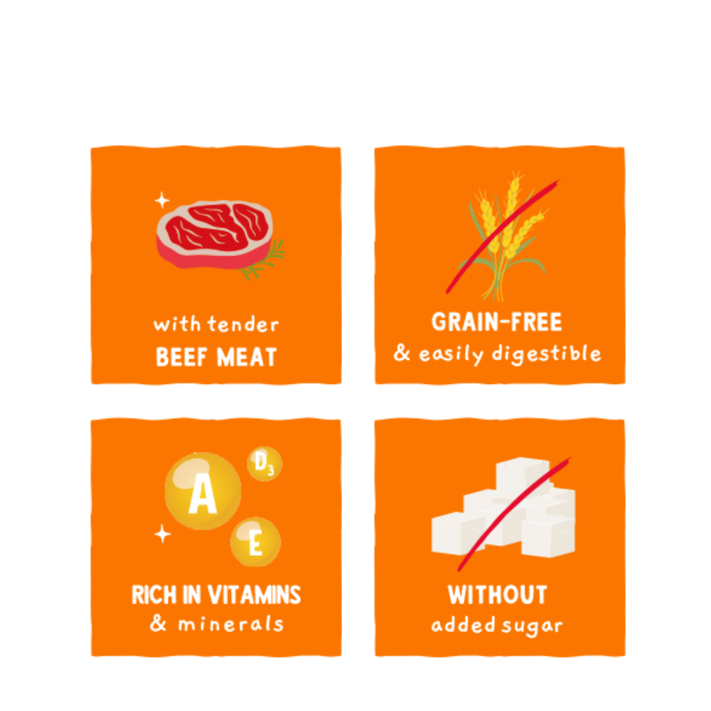 Sanabelle Baked Bites fresh beef 55g