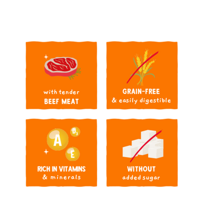 Sanabelle Baked Bites fresh beef 55g
