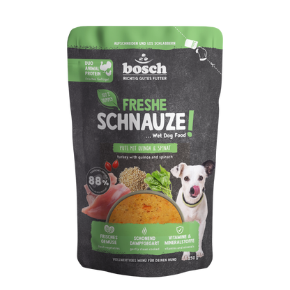 Freshe Schnauze - Turkey with quinoa & spinach 250g