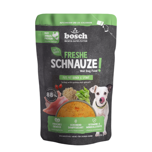 Freshe Schnauze - Turkey with quinoa & spinach 250g