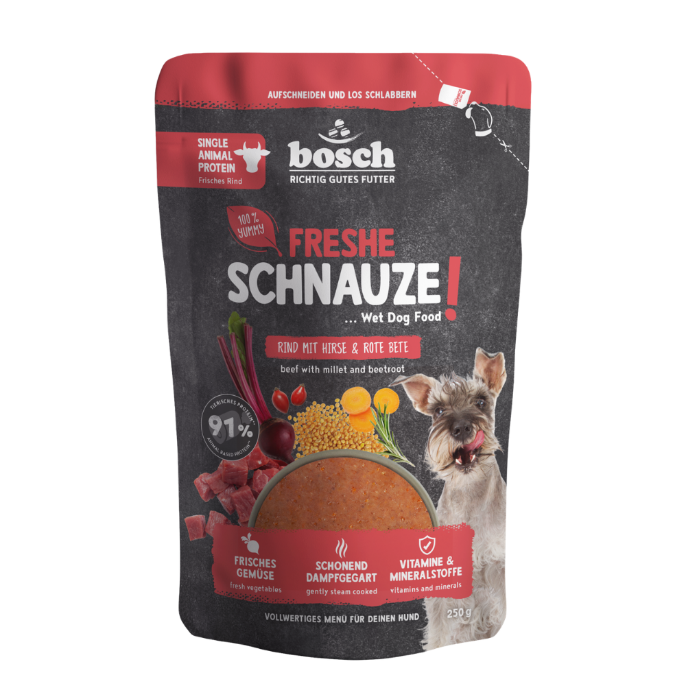 Freshe Schnauze - Beef with millet & beet 250g
