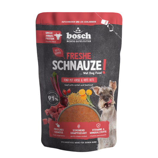 Freshe Schnauze - Beef with millet & beet 250g