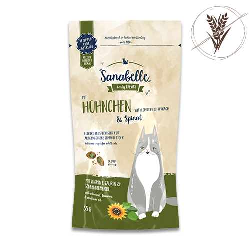 Sanabelle Crispies Chicken & Spinach 55g