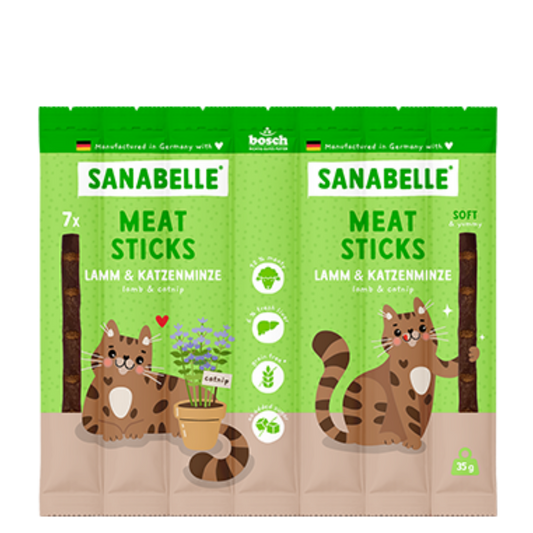 Sanabelle Meat Sticks Lamb & Catnip 35g
