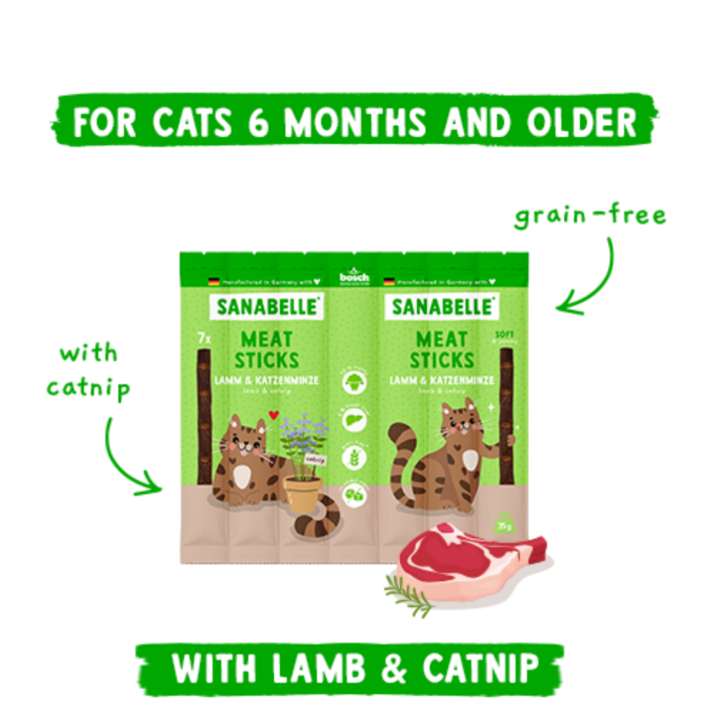 Sanabelle Meat Sticks Lamb & Catnip 35g