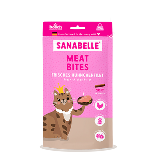 Sanabelle Meat Bites fresh chicken fillet 55g