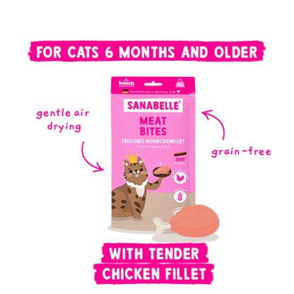 Sanabelle Meat Bites fresh chicken fillet 55g