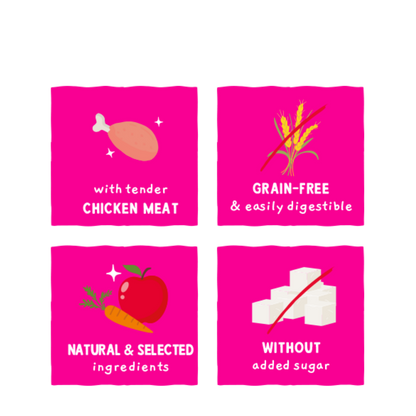 Sanabelle Meat Bites fresh chicken fillet 55g