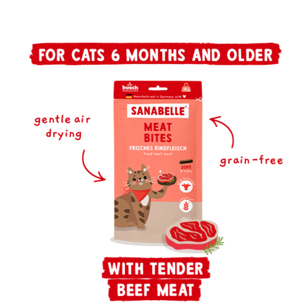 Sanabelle Meat Bites fresh beef 55g