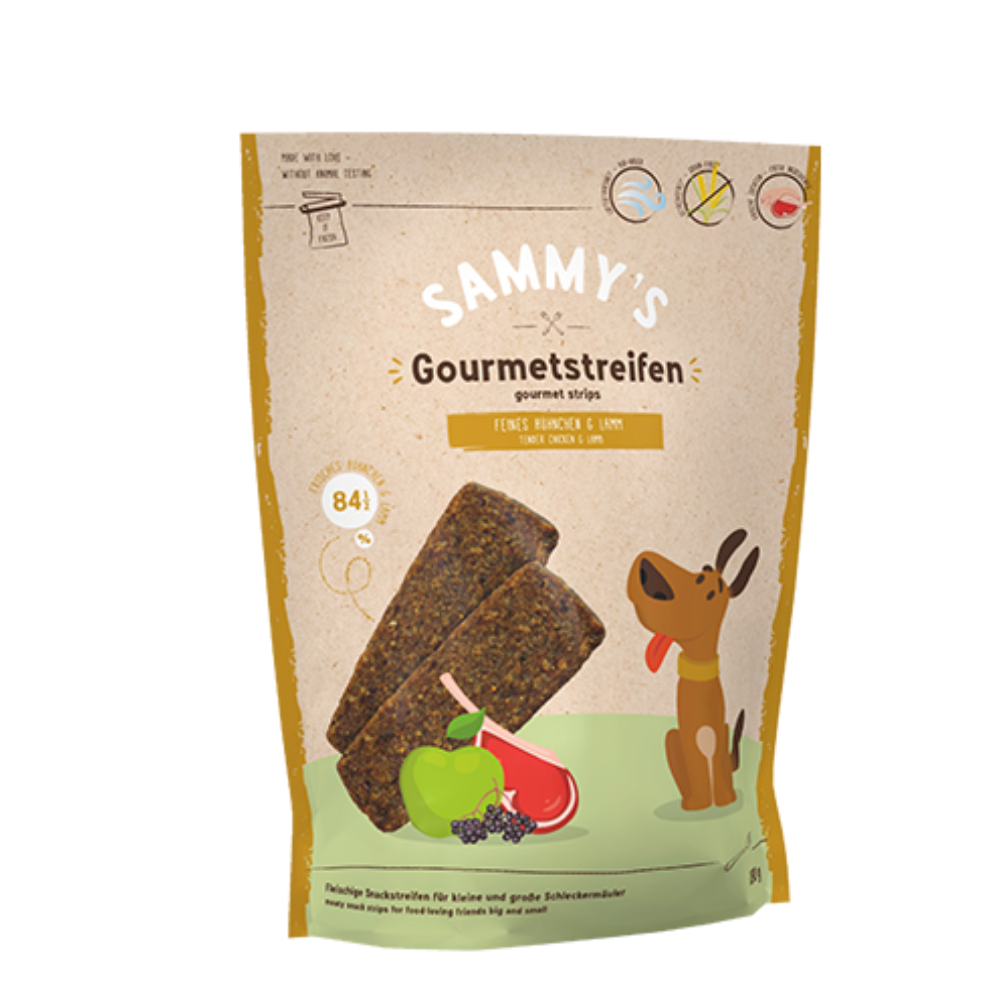 Sammy's Gourmet Stripes with Lamb & Chicken 180g