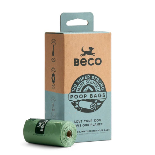 Beco Large Poop Bags w Handle Mint