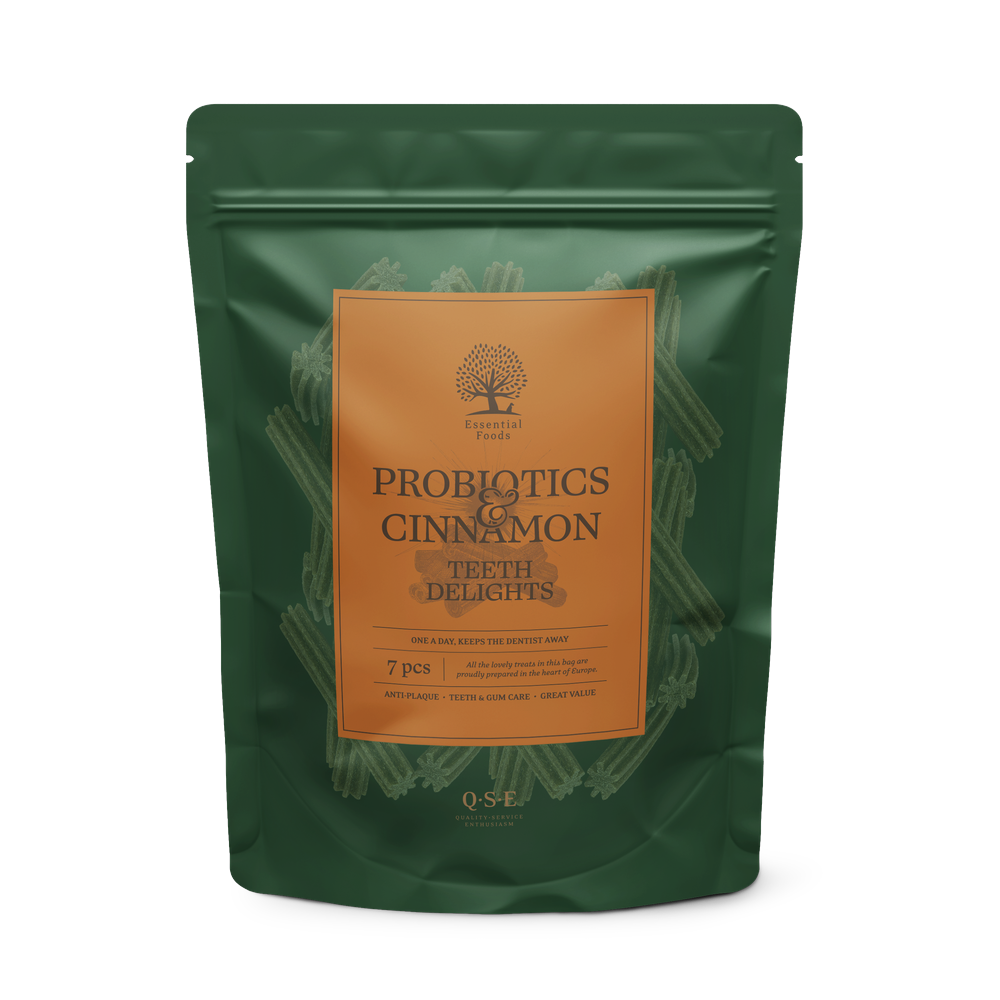 Probiotics & Cinnamon Teeth Delights stangir 250g