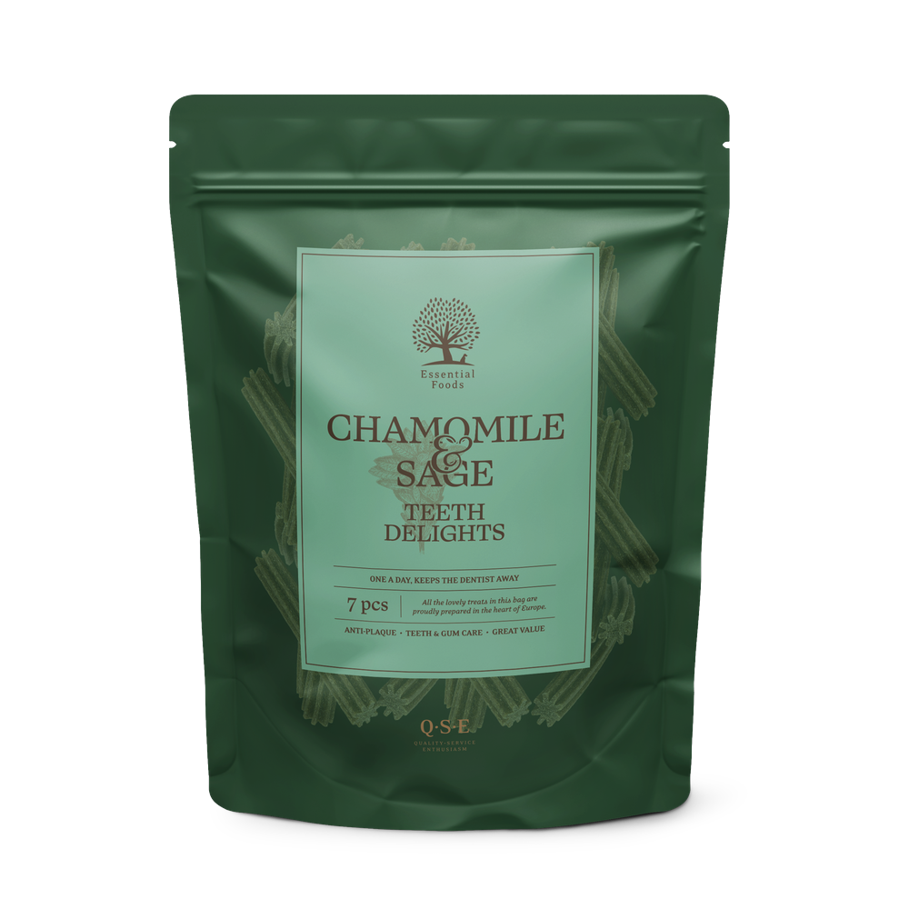 Chamomile & Sage Teeth Delights stangir 250g