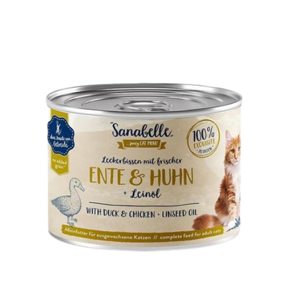 Sanabelle Wet Food with Duck & Chicken 195g