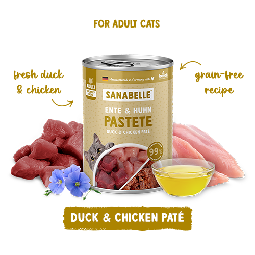 Sanabelle Wet Food with Duck & Chicken 195g
