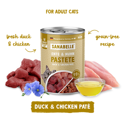 Sanabelle Wet Food with Duck & Chicken 195g