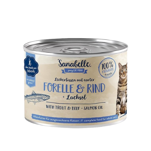 Sanabelle Wet Food with Trout & Beef 195g