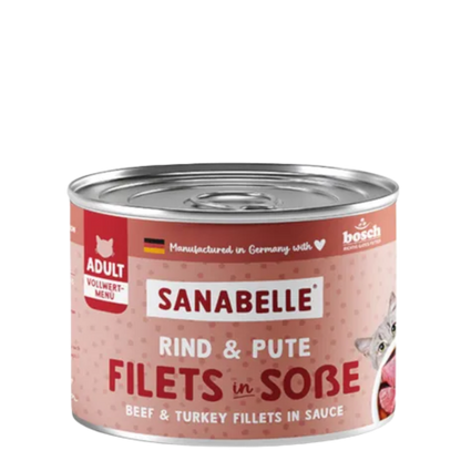 Sanabelle Wet Food with Beef & Turkey 180g