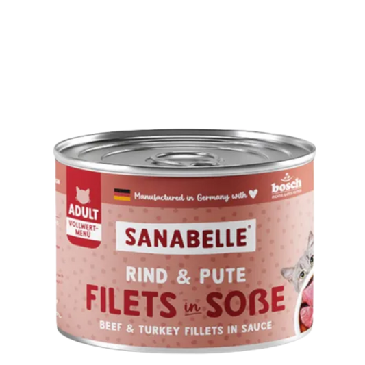 Sanabelle Wet Food with Beef & Turkey 180g