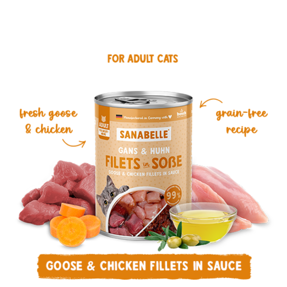 Sanabelle Wet Food with Goose & Chicken 180g