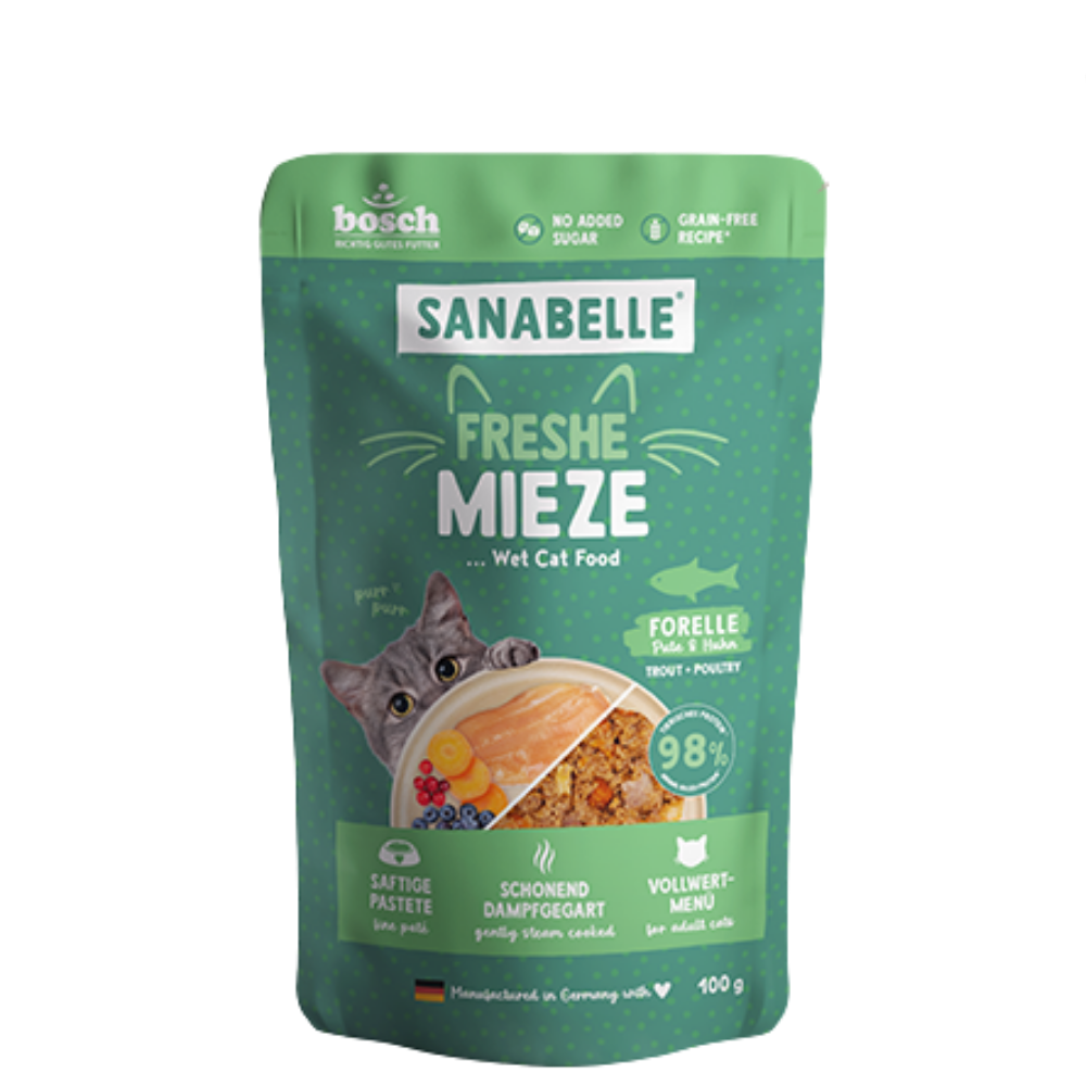 Freshe Mieze - Trout, Turkey & Chicken 100g.
