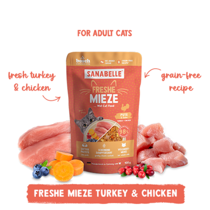 Freshe Mieze - Turkey & Chicken 100g