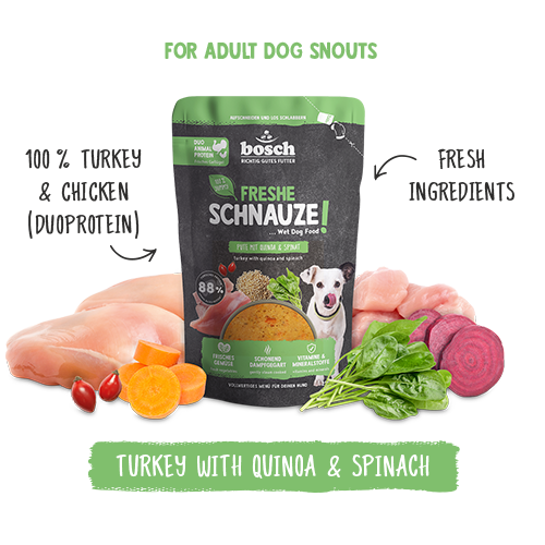 Freshe Schnauze - Turkey with quinoa & spinach 250g