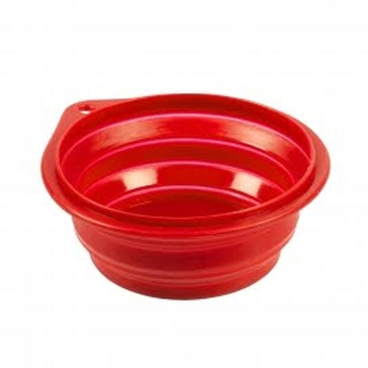Silicone Travel Bowl 250ML - 11CM red
