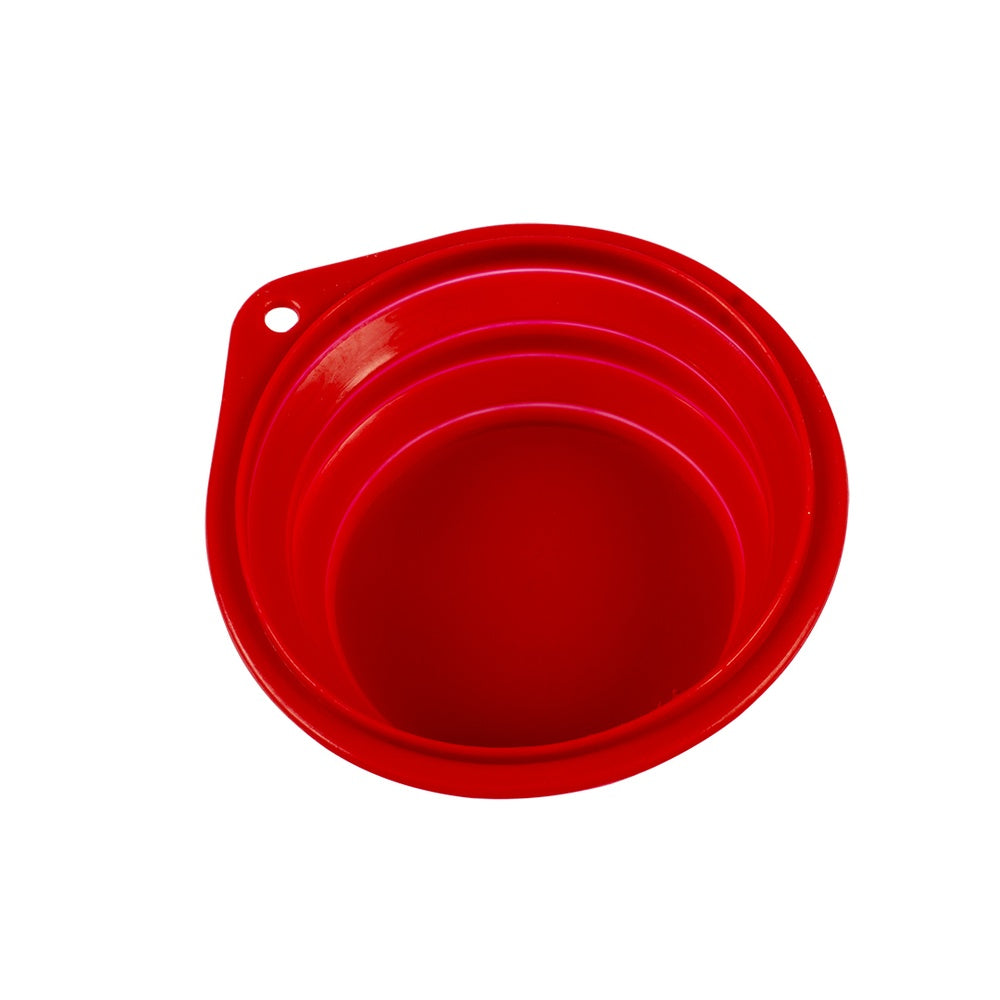 Silicone Travel Bowl 1000ml - 18CM red