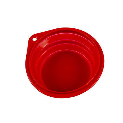 Silicone Travel Bowl 1000ml - 18CM red