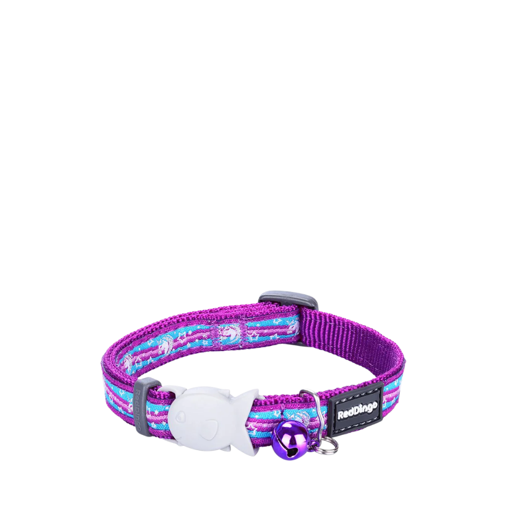 Cat Collar Unicorn Purple