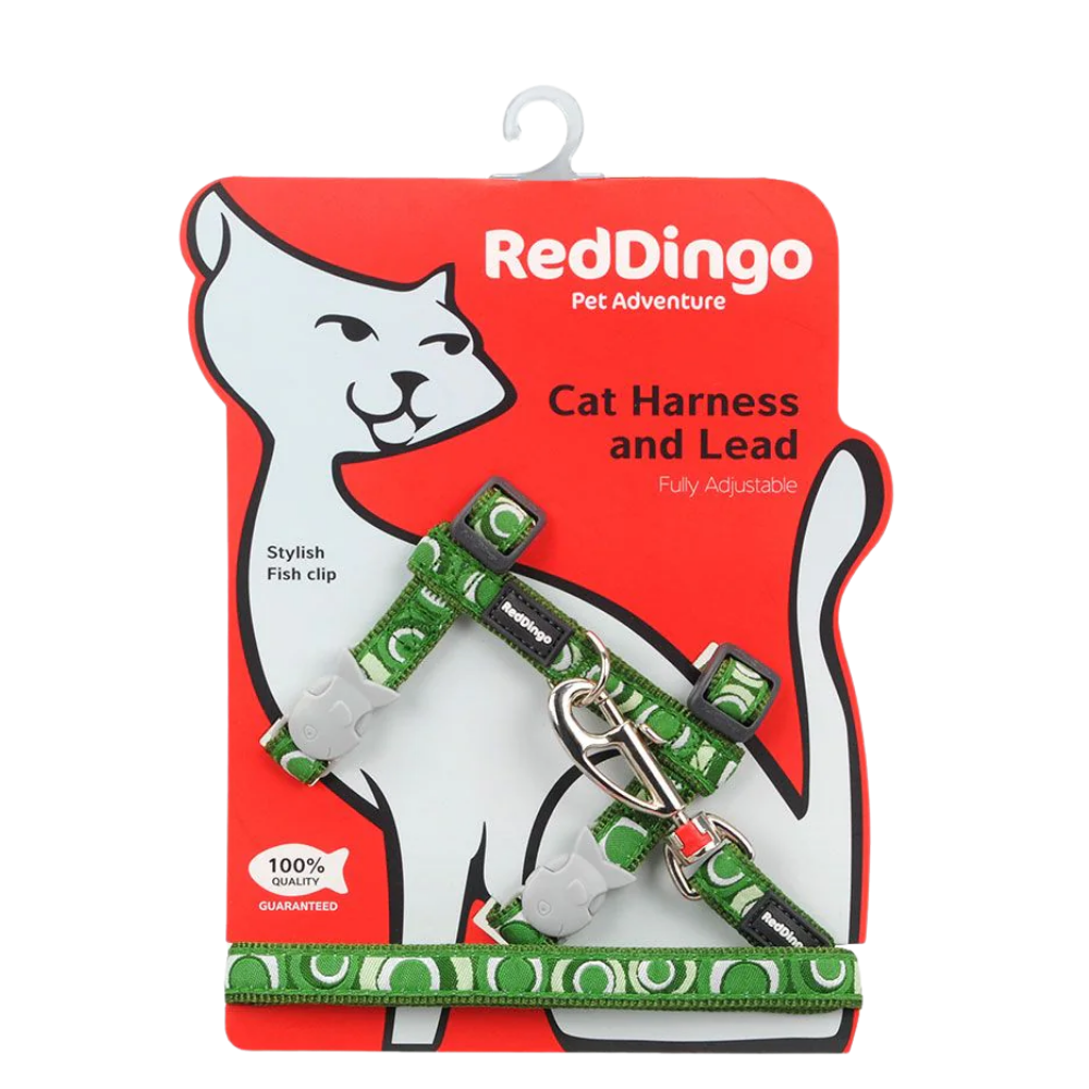 Cat Harness Circadelic Green