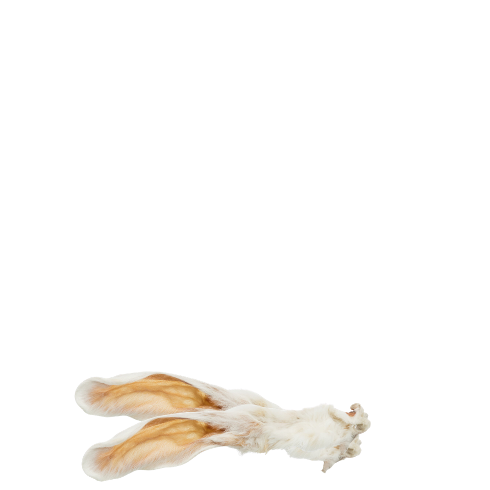 Rabbit ear with fur 100g