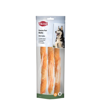 Denta Fun chew. sticks chick. 17cm 3 pc/