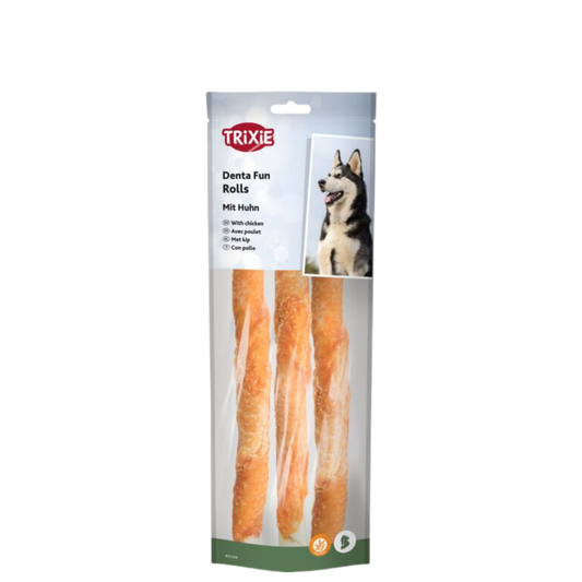 Denta Fun chew. sticks chick. 17cm 3 pc/