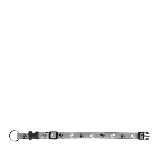 Silver Refl.collar L-XL.40-65cm/25 mm
