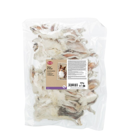 Rabbit ear with fur 500g