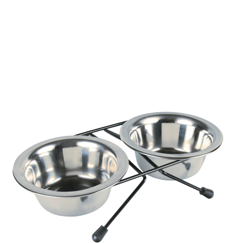 Stálskálasett á standi 2 × 1500ml / 21 cm
