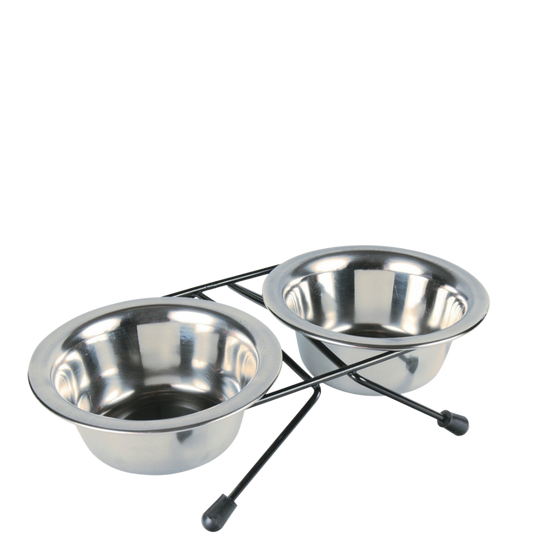 Stálskálasett á standi 2 × 1500ml / 21 cm