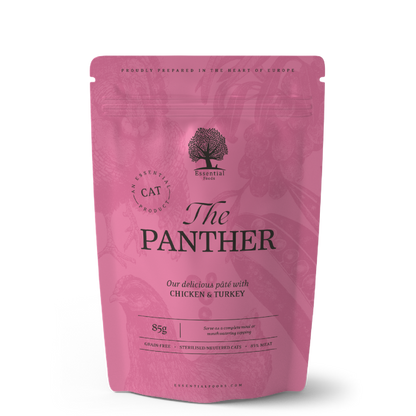 Panther Pate - 12x85g - Blautfóður fyrir gelda ketti