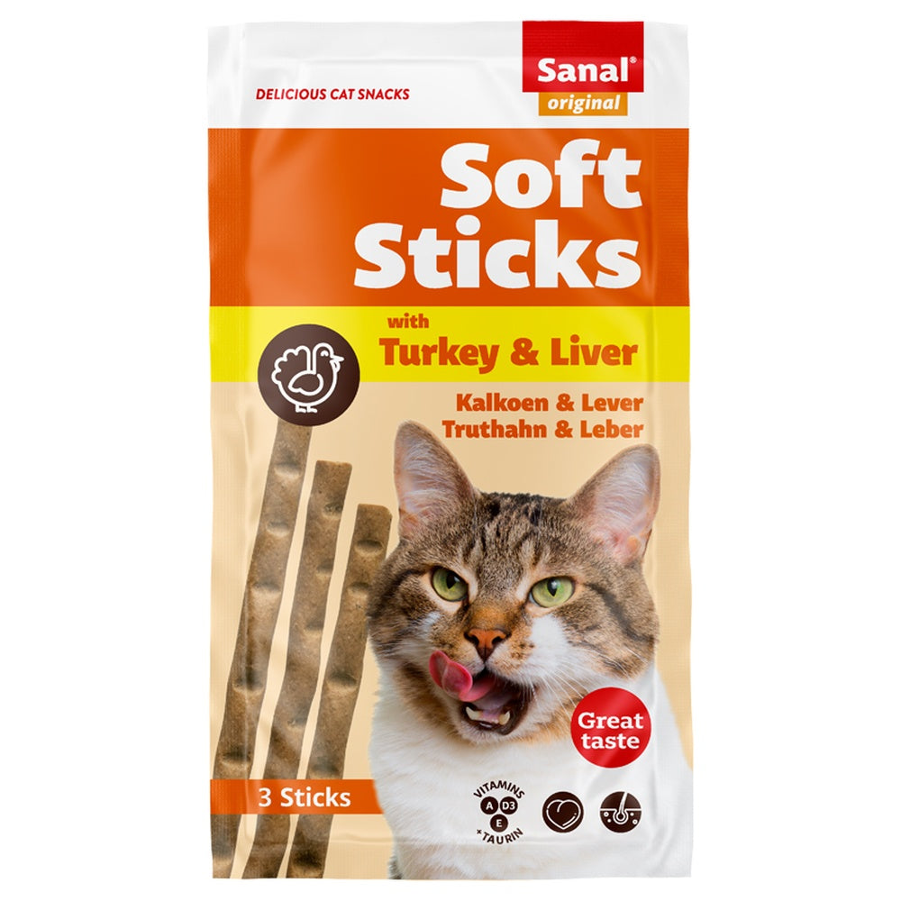 Soft sticks Turkey & Liver 3 sticks
