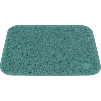 Cat litter tray mat PVC 37x45 cm sage