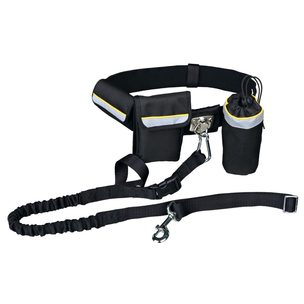 Waist belt with leash up to 40 kg black